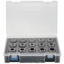 Jogo de Pinças ER com Caixa de Plástico - Modelo ER-25 - Cap. 2,0 a 16,0mm - Flexibilidade 0,5mm com 15 pinças - ER25