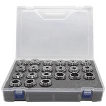 Jogo de Pinças ER com Caixa de Plástico - Modelo ER-32 - Cap. 3,0 a 20,0mm - Flexibilidade 0,5mm com 18 pinças - ER32