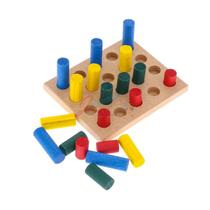 Jogo de pinos coloridos 20 peças brinquedo educativo