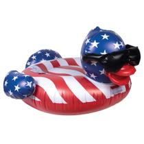 Jogo de piscina Float Derby Duck Stars & Stripes Large 113 kg