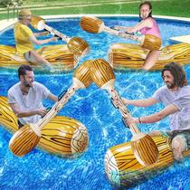 Jogo de Piscina iGeeKid Balsas Infláveis de Batalha 4 Peças Jogo de Piscina iGeeKid Balsas Infláveis de Batalha 4 Peças