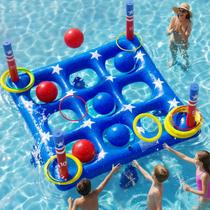 Jogo de Piscina Wonovate Gigante Inflável de Jogo da Velha Jogo de Piscina Wonovate Gigante Inflável de Jogo da Velha