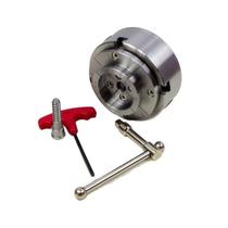 Jogo De Placas Com Castanha E Mordentes Para Torno De Madeir