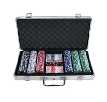 Jogo de poker 300 fichas sem numeração em maleta de aluminio - QUERO PRESENTEAR