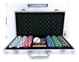 Jogo De Poker Com Maleta 300 Fichas 2 Baralhos - Luatek