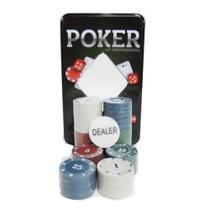 Jogo de Poker Kit Profissional 100 Fichas - Fwb