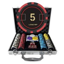 Jogo de Poker LOYCHIP com 200 fichas pesadas e estojo de alumínio Jogo de Poker LOYCHIP com 200 fichas pesadas e estojo de alumínio