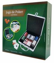 Jogo De Poker Maleta Alumínio 100 Fichas 2 Baralhos 5 Dados - Imporiente