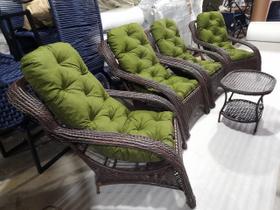 Jogo De Poltronas Descanso em Fibra Sintética Area externa Interna Jogo De Poltronas Descanso em Fibra Sintética Area externa Interna