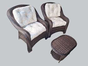 Jogo de Poltronas Kit de 2 Cadeiras Varanda Jardim Jogo de Poltronas Kit de 2 Cadeiras Varanda Jardim