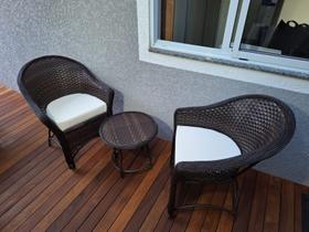 Jogo de Poltronas Para Varanda e Jardim Sacada Deck Área Interna e Externa Varanda Fibras Jogo de Poltronas Para Varanda e Jardim Sacada Deck Área Interna e Externa Varanda Fibras