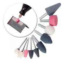 Jogo De Ponta Montada 10pcs Acabamento Retífica Furadeira