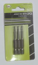 Jogo de Pontas Bits Torx (torque)T10 com 50mm 3 Peças - Idea