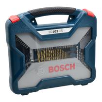 Jogo de Pontas e Brocas X-Line Titânio com 103 peças BOSCH
