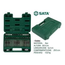 Jogo de pontas hexagonais de 8mm com 42 peças sata st09327