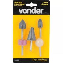 Jogo de Pontas Montadas 5 peças - Vonder