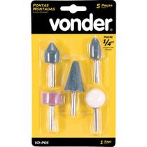 Jogo de Pontas Montadas Com 05 Peças VDP5 - 12.50.000.005 - VONDER