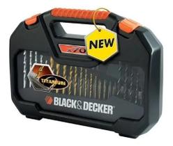 JOGO DE PONTAS PARA FURAR/ PARAFUSAR (70pçs) - BLACK DECKER JOGO DE PONTAS PARA FURAR/ PARAFUSAR (70pçs) - BLACK DECKER