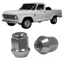 Jogo de porca roda pick-up c-10 cromada 24 unidades