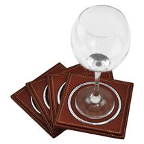 Jogo de Porta Copos e Taças VATICANO em Couro