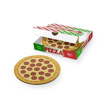Jogo de Porta Copos Pizza Peperoni - 4 peças - Yaay!
