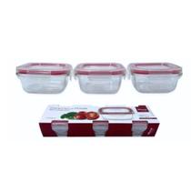 Jogo De Pote Vidro Borossilicato 170ml 3 Peças Wincy Casa