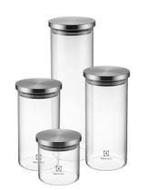 Jogo de Potes de Vidro Hermético Electrolux - com Tampa Redondo A18848101 4 Peças Jogo de Potes de Vidro Hermético Electrolux - com Tampa Redondo A18848101 4 Peças
