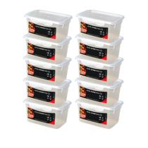 Jogo de Potes Kit 10 Pote Hermetico 500ml Marmita Fit c/ Travas Microondas Freezer - SMART