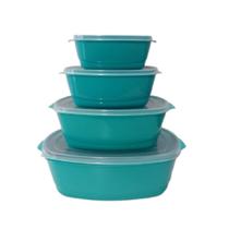 Jogo De Potes Multi Uso Retangular 4 Peças Jogo De Potes Multi Uso Retangular 4 Peças