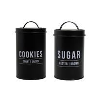 Jogo De Potes Para Armazenamento Cookies Bolachas Com Pote Para Açúcar