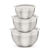 Jogo de Potes Tramontina Cucina Aço Inox 3 Peças