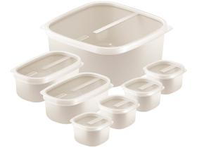 Jogo de Potes Tramontina MixColor em Polipropileno Algodão 7 Peças Jogo de Potes Tramontina MixColor em Polipropileno Algodão 7 Peças