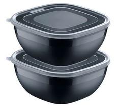 Jogo de Potes Tramontina MixColor Polipropileno Preto 2 Litros 2 Peças