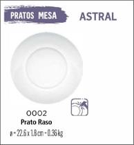 Jogo De Prato Astral 04 Pratos Rasos - Vidro 23cm Jogo De Prato Astral 04 Pratos Rasos - Vidro 23cm