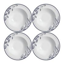 Jogo de Prato Fundo 25cm Kit 4 Peças Sopa Bruma Alleanza
