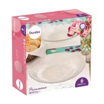 Jogo de Prato Fundo 6 Unidades Primavera Duralex