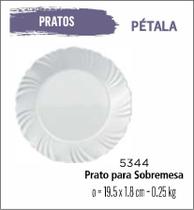 Jogo De Prato Pétala 12 Pratos Sobremesa - Lanche -19Cm Br