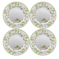 Jogo de Prato Raso Jantar Refeição 29cm Kit 4 Peças Picnic Jogo de Prato Raso Jantar Refeição 29cm Kit 4 Peças Picnic