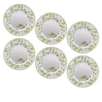 Jogo de Prato Raso Jantar Refeição 29cm Kit 6 Peças Picnic Jogo de Prato Raso Jantar Refeição 29cm Kit 6 Peças Picnic