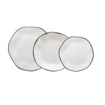 Jogo de Pratos 12 Peças Porcelana Maresia Orgânico Oxford Jogo de Pratos 12 Peças Porcelana Maresia Orgânico Oxford