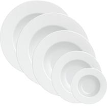 Jogo de Pratos 20 Peças Tramontina Maria Augusta Porcelana Mesa Posta Jantar