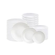 Jogo de Pratos 36 Peças Leonora em Porcelana Branco - Tramontina Jogo de Pratos 36 Peças Leonora em Porcelana Branco - Tramontina