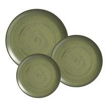Jogo de Pratos Aparelho Jantar Kit 12 Peças Kya Olive Alleanza Cerâmica Jogo de Pratos Aparelho Jantar Kit 12 Peças Kya Olive Alleanza Cerâmica