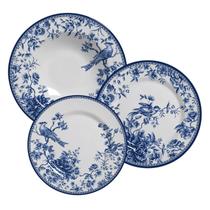 Jogo de Pratos Aparelho Jantar Kit 18 Peças Alleanza Cerâmica Chinese Garden