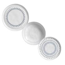 Jogo de Pratos Bio Astral 18 Peças Cerâmica Stoneware para Mesa Posta Branco Porto Brasil
