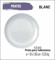 Jogo De Pratos Blanc 04 Sobremesa - Lanche -19cm Branco Jogo De Pratos Blanc 04 Sobremesa - Lanche -19cm Branco