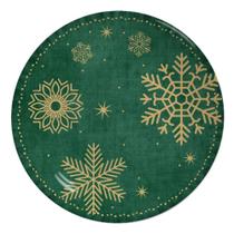 Jogo de Pratos de Cerâmica Raso de Jantar Christmas Flake 29cm - Alleanza - Alleanza Ceramica