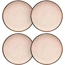 Jogo de Pratos de Porcelana Sobremesa Brisa 18,5cm 4 peças - Oxford