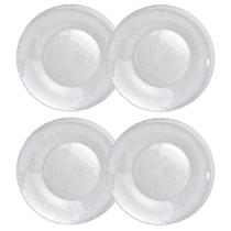 Jogo de Pratos de Raso de Jantar Forjado de Vidro 22cm Durax Jogo de Pratos de Raso de Jantar Forjado de Vidro 22cm Durax