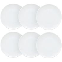 Jogo de Pratos de Sobremesa 19cm em Opaline 6 peças Hauskraft Jogo de Pratos de Sobremesa 19cm em Opaline 6 peças Hauskraft